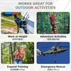 image:imageAzarxis 20 kN Micro Side Swing Pulley Prusik Minding Pulleys for 051  13mm RopeCable Rock Climbing Tree Arborist Zipline Lifting Hauling Dragging Rescue Aerrial Work Hitch Tending BlackRed