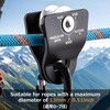 image:imageAzarxis 20 kN Micro Side Swing Pulley Prusik Minding Pulleys for 051  13mm RopeCable Rock Climbing Tree Arborist Zipline Lifting Hauling Dragging Rescue Aerrial Work Hitch Tending BlackBlack