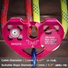 image:imageAzarxis 30 kN Zipline Pulley 6700LBS Zip Line Tandem Dual Trolley Kit for Cable amp Rope Heavy Duty for Rescue Climbing Hauling Backyard Zipline Mountaineering Rigging RedYellow