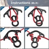 image:imageAzarxis 50 kN Rescue Figure 8 Descender Large BentEar Belaying and Rappelling Gear Downhill Equipment Belay Device Climbing for Rock Climbing Peak RescueBlack