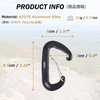 image:imageAzarxis Carabiner Clips 12 25 kN Aluminium D Ring Heavy Duty Lightweight Caribeaners for Hammock Camping Hiking Outdoor Gym Dog Leash Backpack Harness1 12kN  Wiregate  Dark Green  4 Pack