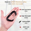 image:imageAzarxis Carabiner Clips 12 25 kN Aluminium D Ring Heavy Duty Lightweight Caribeaners for Hammock Camping Hiking Outdoor Gym Dog Leash Backpack Harness1 12kN  Wiregate  Green  4 Pack