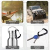 image:imageAzarxis Carabiner Clips 12 25 kN Aluminium D Ring Heavy Duty Lightweight Caribeaners for Hammock Camping Hiking Outdoor Gym Dog Leash Backpack Harness1 12kN  Wiregate  Blue  4 Pack