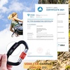 image:imageAzarxis Carabiner Clips 12 25 kN Aluminium D Ring Heavy Duty Lightweight Caribeaners for Hammock Camping Hiking Outdoor Gym Dog Leash Backpack Harness4 25kN  Screwgate  Blue  2 Pack