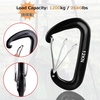 image:imageAzarxis Carabiner Clips 12 25 kN Aluminium D Ring Heavy Duty Lightweight Caribeaners for Hammock Camping Hiking Outdoor Gym Dog Leash Backpack Harness1 12kN  Wiregate  Blue  4 Pack