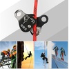 image:imageAzarxis Climbing Descender Ascender Belay Device Self Locking Fall Protection Rappel Equipment Rope Grip for 813mm Rope for Rock Mountaineering Aerial Work Caving Rescue Tree ArboristBlack  100 kg