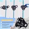 image:imageAzarxis Climbing Descender Ascender Belay Device Self Locking Fall Protection Rappel Equipment Rope Grip for 813mm Rope for Rock Mountaineering Aerial Work Caving Rescue Tree ArboristOrange  100 kg