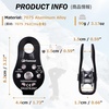 image:imageAzarxis Climbing Pulley 26kN Fixed Plate Aluminum Alloy Rope Pulley Small Micro for Rescue Climbing Hauling Zipline Rigging Rappelling Heavy Duty Black  26 kNPurple