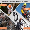 image:imageAzarxis Hand Ascender Climbing Mountaineering 813MM Rope with Ergonomic Handled Aluminum Alloy Ascender Rappelling Gear Equipment for Rock Tree Arborist Caving RescueBlack