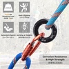 image:imageAzarxis Rappel Cup Ring 25kN Tension ORing Rope Connector for Rock Climbing Arborist Rescue Slackline Hammock Friction Saver EquipmentBlueBlue