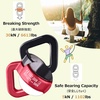 image:imageAzarxis Tree Swing Swivel Spinner 30 kN Rotational Climbing Rope Device Hanging Hook Accessory for Childrens Web Swing Aerial Dance BlackBlack  Red