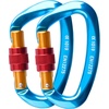 4# 25kN - Screwgate - Blue - 2 Pack