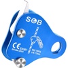 image:imageAzarxis Climbing Descender Ascender Belay Device Self Locking Fall Protection Rappel Equipment Rope Grip for 813mm Rope for Rock Mountaineering Aerial Work Caving Rescue Tree ArboristBlue  100 kg
