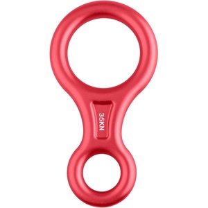 image:imageAzarxis 35kN Climbing Rescue Figure 8 Descender Rigging Plate Heavy Duty amp Large amp High Strength Rappel Device Equipment for Rappelling Belaying Tree Climbing Aerial Silks RiggingRed  35 kN