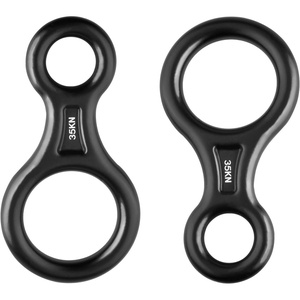 image:imageAzarxis 35kN Climbing Rescue Figure 8 Descender Rigging Plate Heavy Duty amp Large amp High Strength Rappel Device Equipment for Rappelling Belaying Tree Climbing Aerial Silks RiggingBlack  35 kN  2 Pack