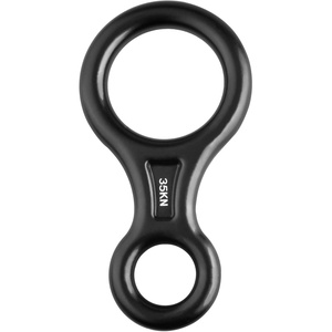 image:imageAzarxis 35kN Climbing Rescue Figure 8 Descender Rigging Plate Heavy Duty amp Large amp High Strength Rappel Device Equipment for Rappelling Belaying Tree Climbing Aerial Silks RiggingBlack  35 kN