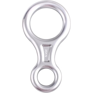 image:imageAzarxis 35kN Climbing Rescue Figure 8 Descender Rigging Plate Heavy Duty amp Large amp High Strength Rappel Device Equipment for Rappelling Belaying Tree Climbing Aerial Silks RiggingSilver  35 kN