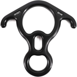 image:imageAzarxis 50 kN Rescue Figure 8 Descender Large BentEar Belaying and Rappelling Gear Downhill Equipment Belay Device Climbing for Rock Climbing Peak RescueBlack