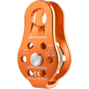 image:imageAzarxis Climbing Pulley 26kN Fixed Plate Aluminum Alloy Rope Pulley Small Micro for Rescue Climbing Hauling Zipline Rigging Rappelling Heavy Duty Black  26 kNOrange