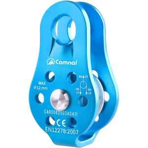 image:imageAzarxis Climbing Pulley 26kN Fixed Plate Aluminum Alloy Rope Pulley Small Micro for Rescue Climbing Hauling Zipline Rigging Rappelling Heavy Duty Black  26 kNBlue