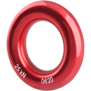 image:imageAzarxis Rappel Cup Ring 25kN Tension ORing Rope Connector for Rock Climbing Arborist Rescue Slackline Hammock Friction Saver EquipmentBlueRed