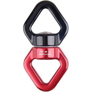 image:imageAzarxis Tree Swing Swivel Spinner 30 kN Rotational Climbing Rope Device Hanging Hook Accessory for Childrens Web Swing Aerial Dance BlackBlack  Red